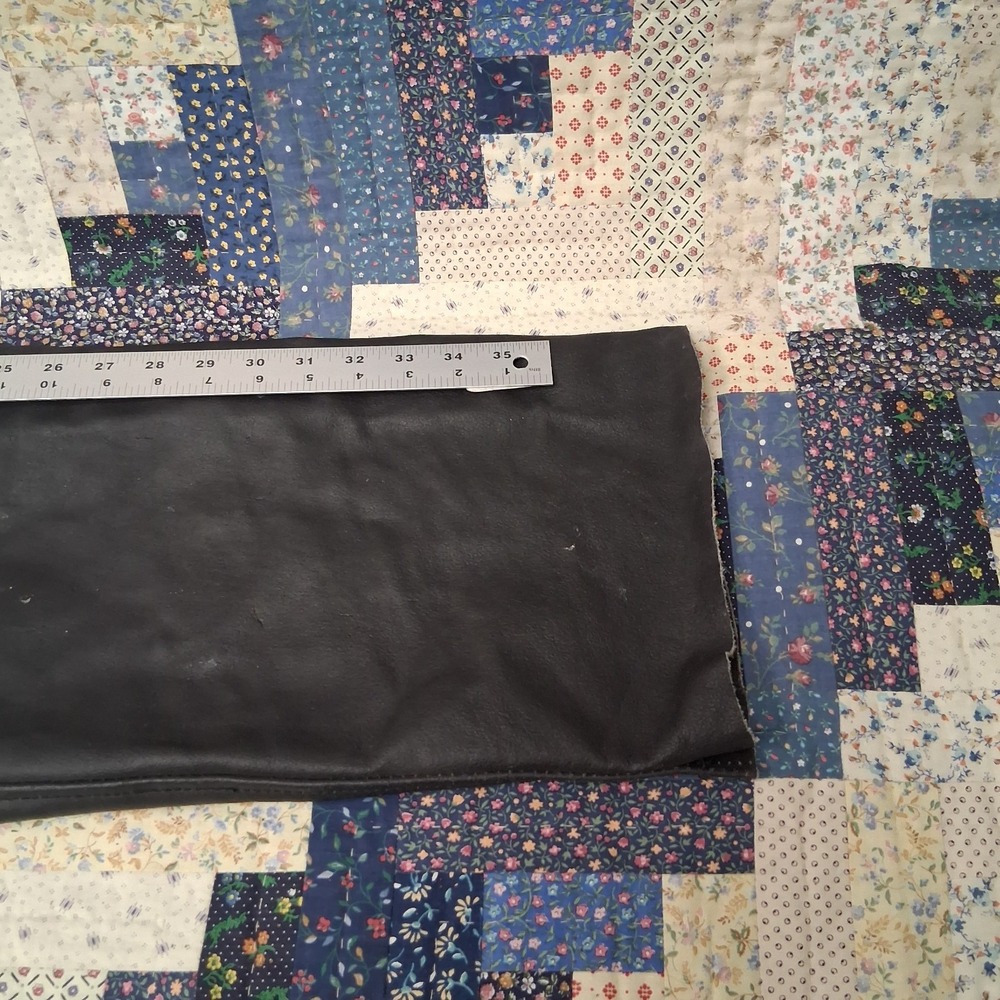 Interstate Leather Black Motorcycle Chaps Size 2XL Adjustable Waist - Picture 9 of 10